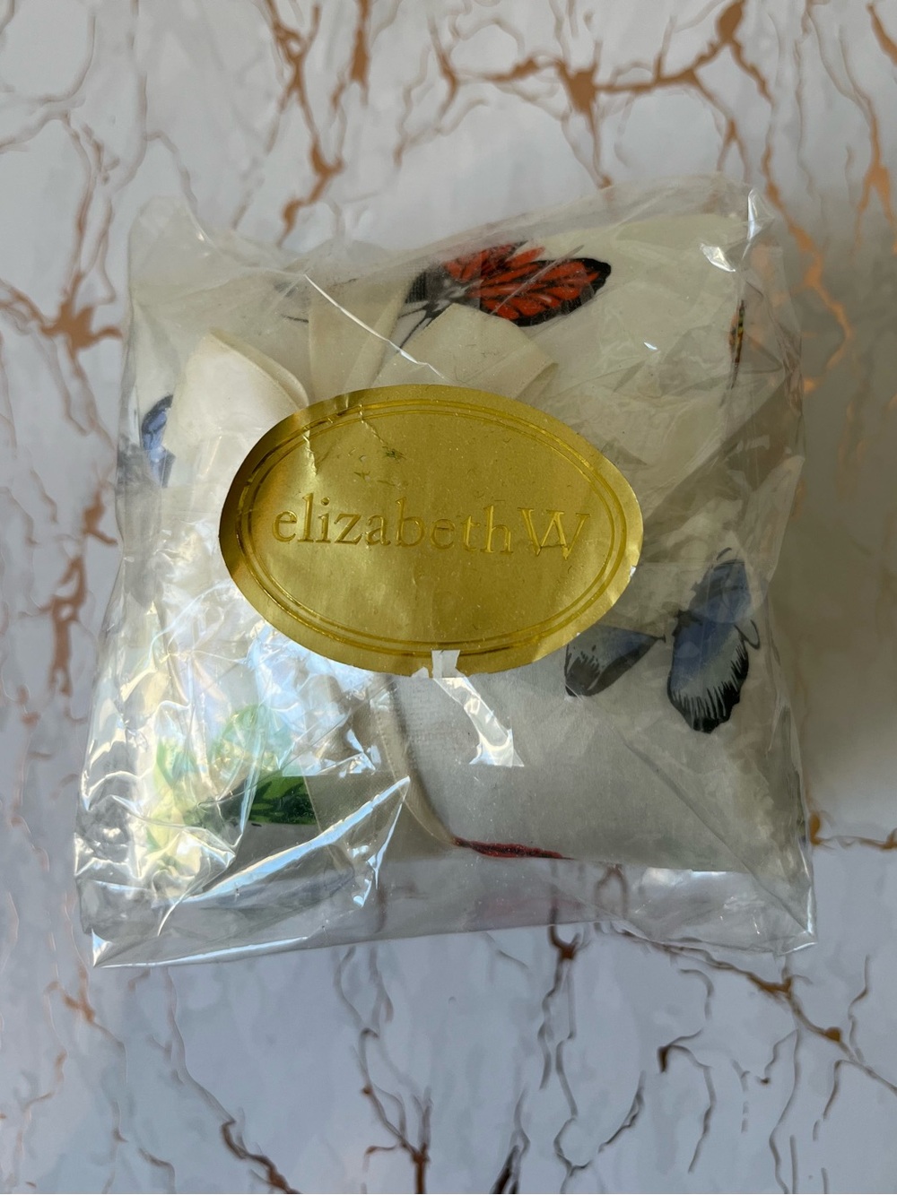 elizabethW San Francisco BUTTERFLY SILK SACHET SET | NEW-OTHER